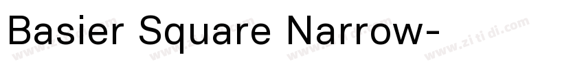 Basier Square Narrow字体转换
